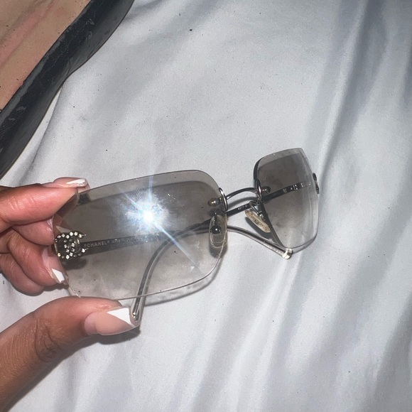 Authentic Chanel Rimless Sunglasses - Picture 4 of 7